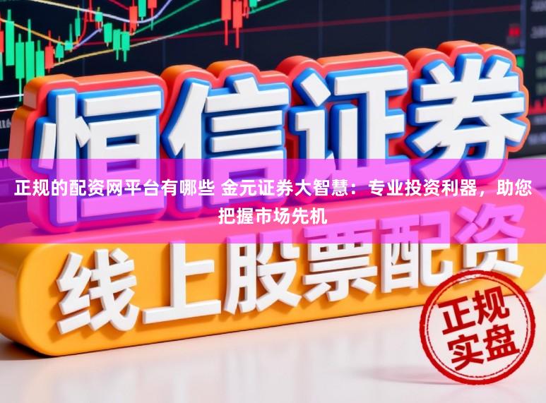 正规的配资网平台有哪些 金元证券大智慧：专业投资利器，助您把握市场先机